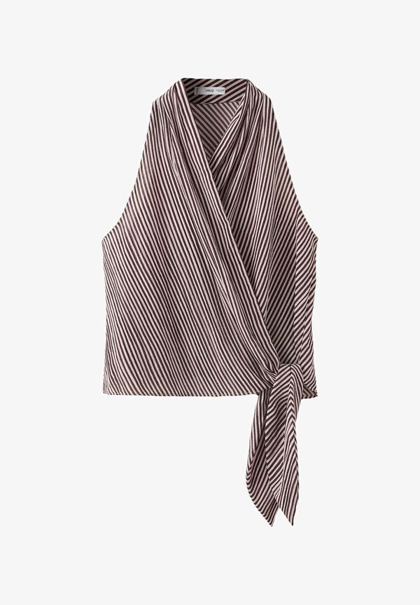 Mango ADULT - Blouse - mottled bordeaux