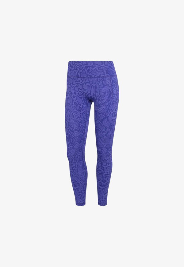 adidas Performance OPTIME PRIMELIFT SNAKE 7/8 LEGGINGS - Leggings - solar purple   pure purple