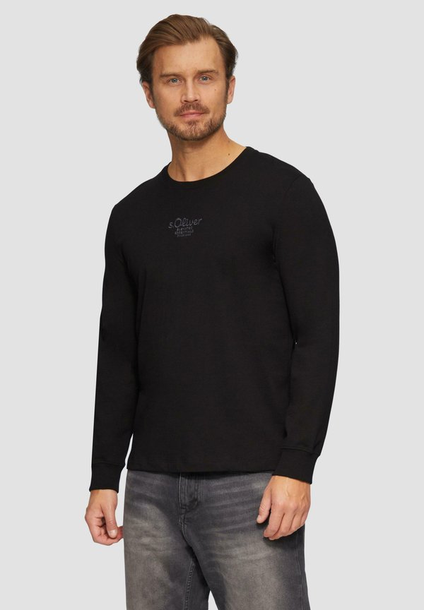 s.Oliver Long sleeved top - schwarz
