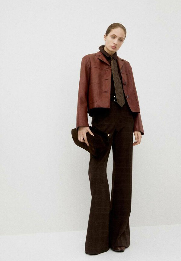 Mango Faux leather jacket - orange