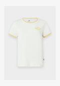 New Balance LINEAR HERITAGE RINGER - Print T-shirt - white