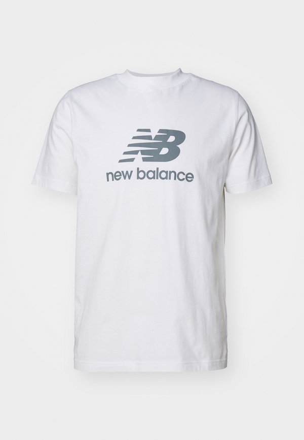 New Balance ESSENTIALS LOGO UNISEX - Print T-shirt - white