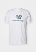 New Balance ESSENTIALS LOGO UNISEX - Print T-shirt - white