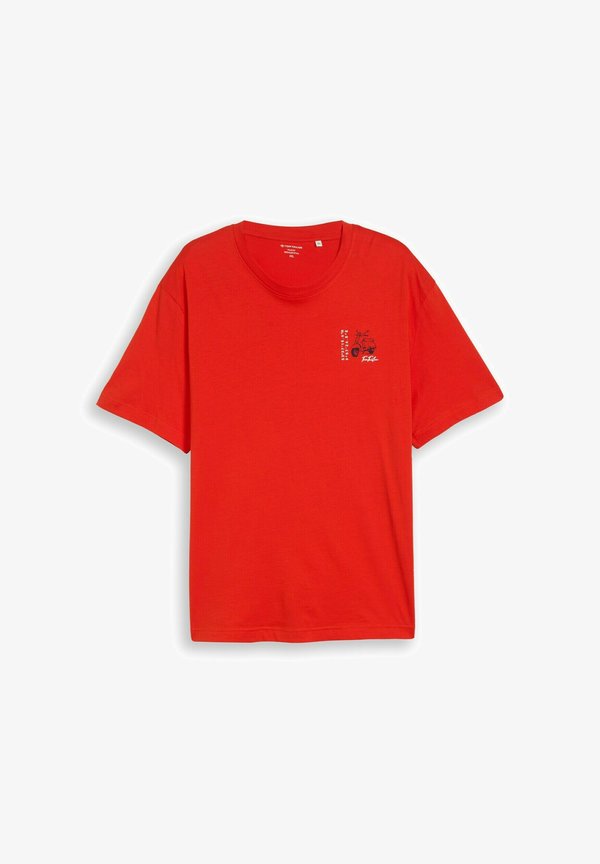 TOM TAILOR TOM TAILOR T-SHIRT PLUS SIZE - T-SHIRT MIT PRINT - Print T-shirt - orange red