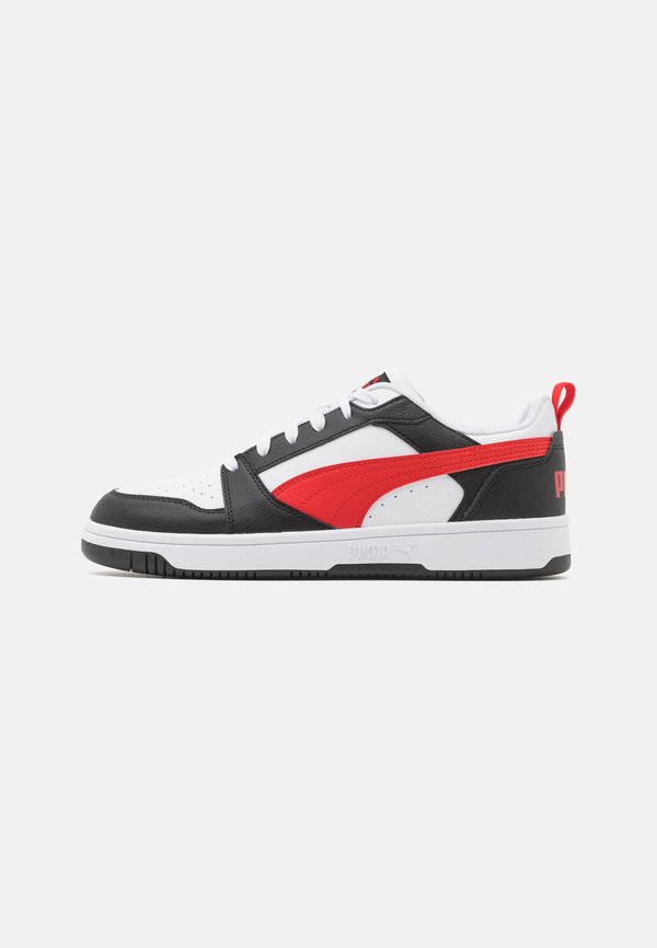 Puma REBOUND V6 LOW UNISEX  - Trainers - white/for all time red/black
