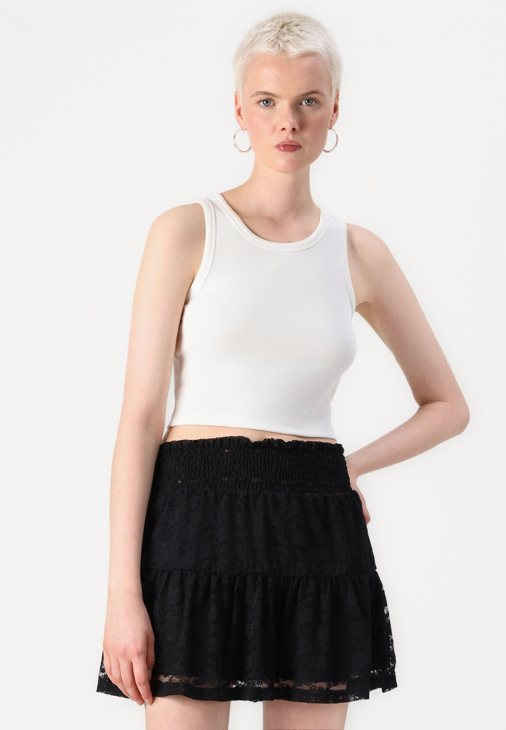Noisy May NMPEPE SMOCK SHORT SKIRT