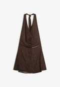 Bershka BEACHWEAR WITH STUDS - Beach accessory - dark brown