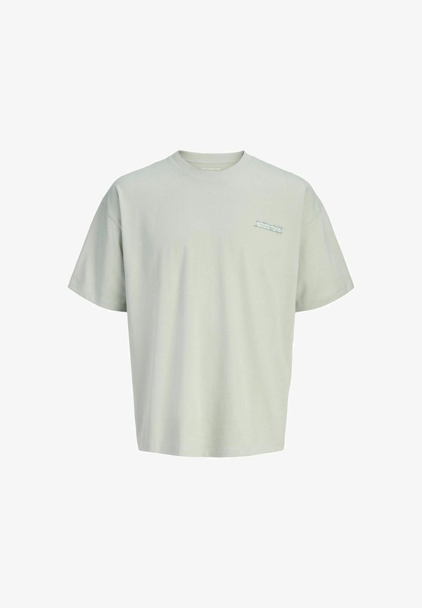 Jack & Jones T- - Print T-shirt - aqua gray