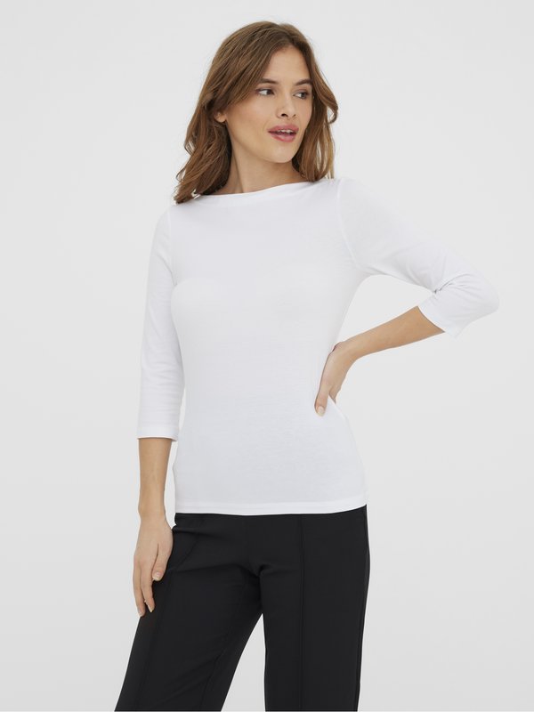 Vero Moda VMPANDA  - Long sleeved top - bright white