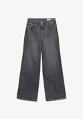 Vero Moda Wide-fit VMMIRA Mid rise Wide Fit - Wide Leg - medium grey denim