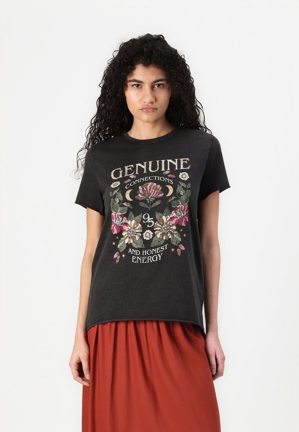 ONLY ONLLUCY REG S/S TOP JRS NOOS - Print T-shirt - black