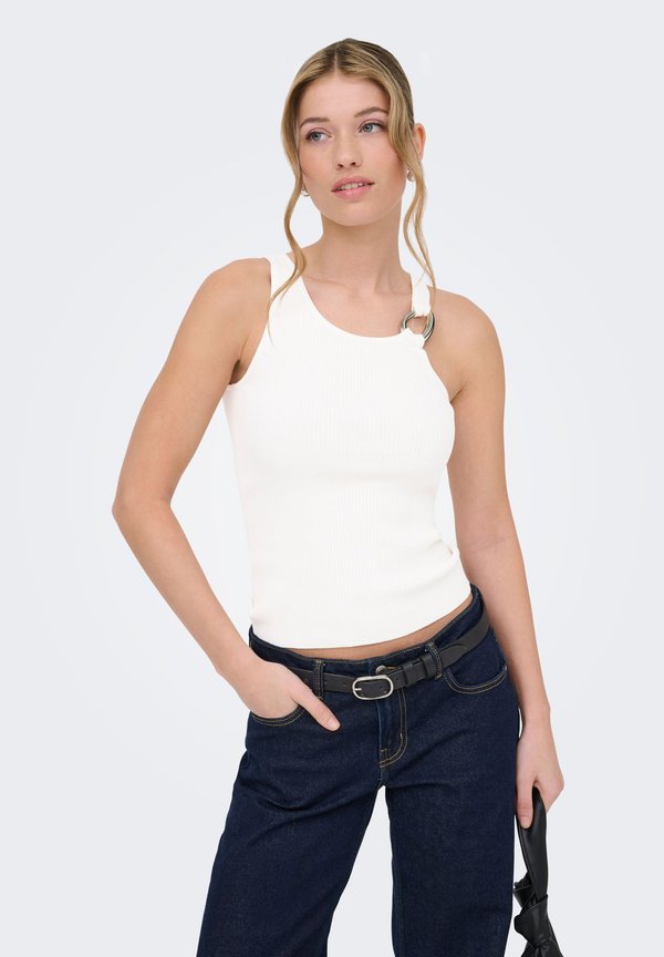 ONLY Knitted ONLMEDDI Knitted - Top - cloud dancer
