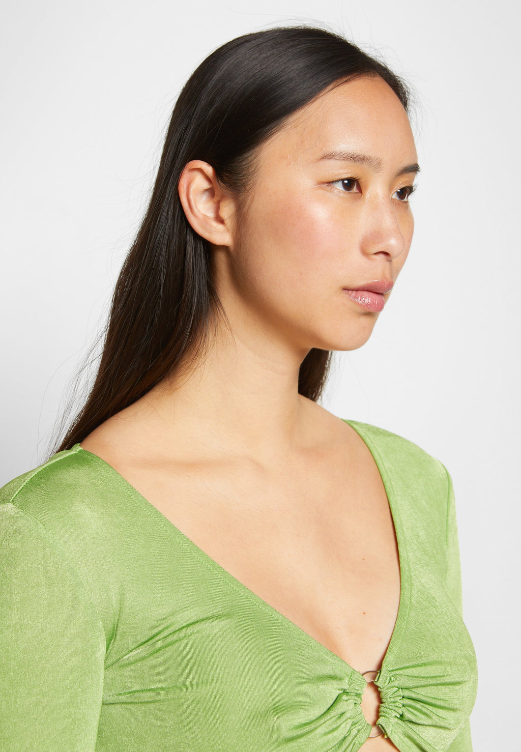 NA-KD CUT OUT LONG SLEEVE MINI DRESS