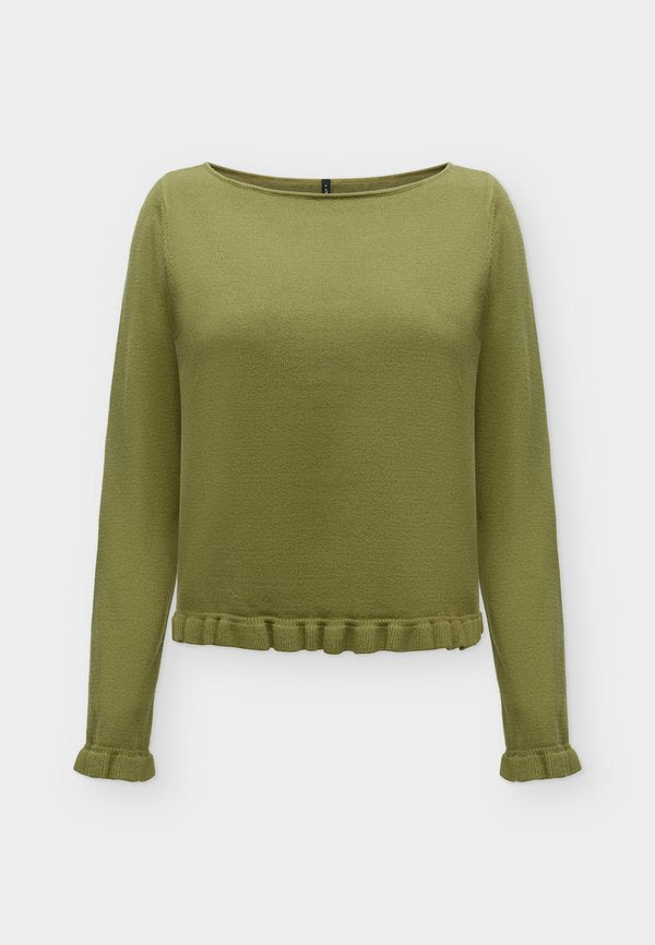 ONLY ONLCINDEREL FRILL ONECK - Jumper - cardamom seed