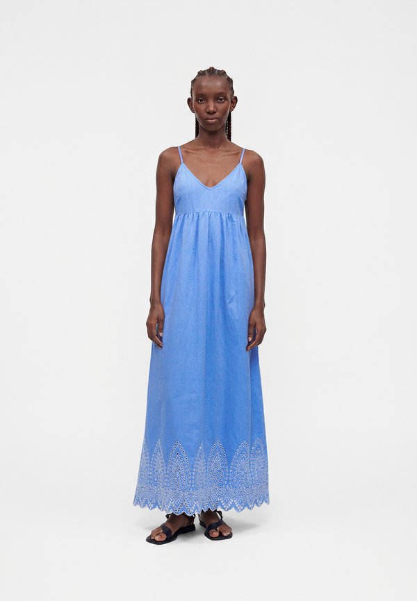 ONLY ONLTULUM Long - Maxi dress - blue bonnet/bright white