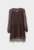 Vero Moda VMLALIE DRESS - Day dress - chocolate torte