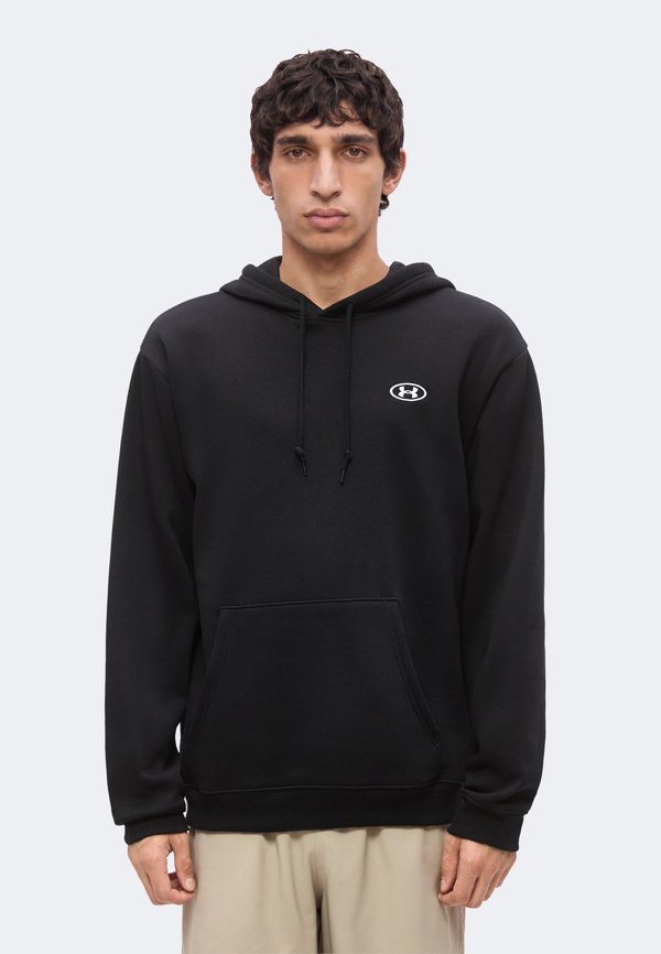 Under Armour RIVAL HOODIE - Hoodie - ultimate black/white