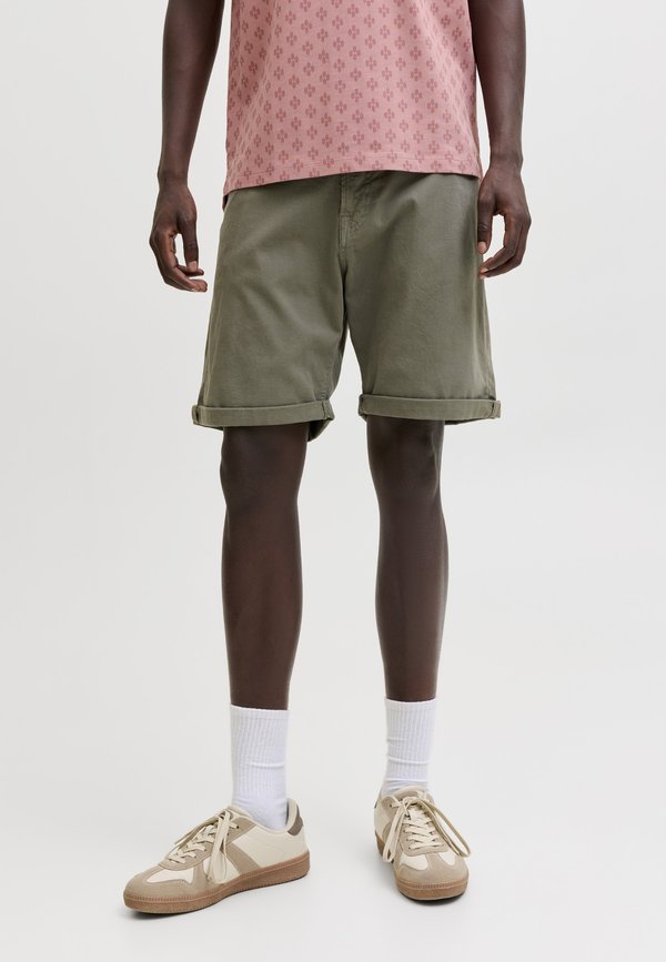 Jack & Jones JPSTRICK ALLEN ICON  - Denim shorts - dusty olive