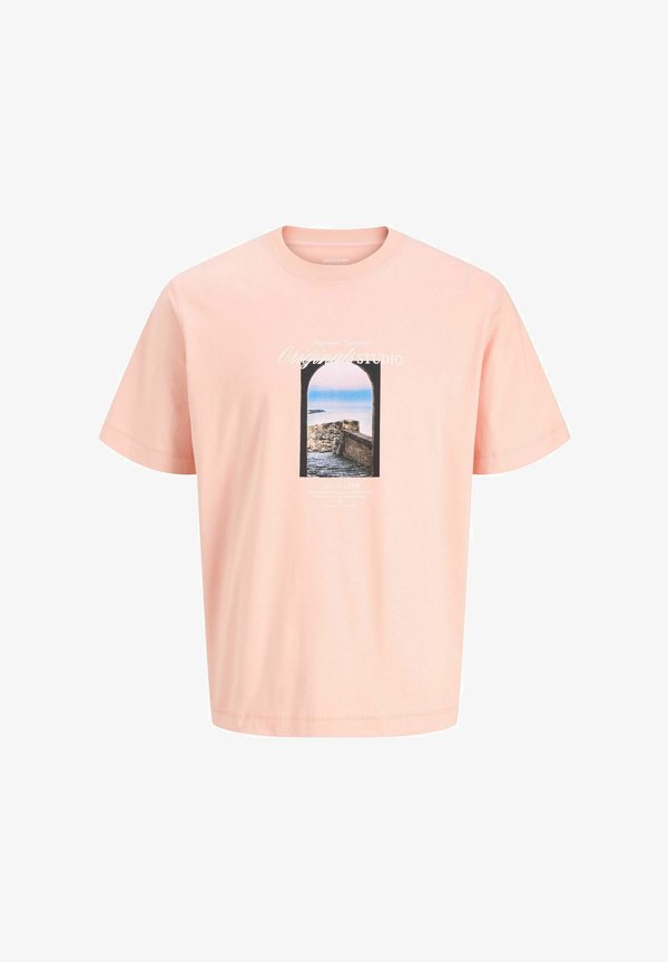 Jack & Jones T- - Print T-shirt - peach melba