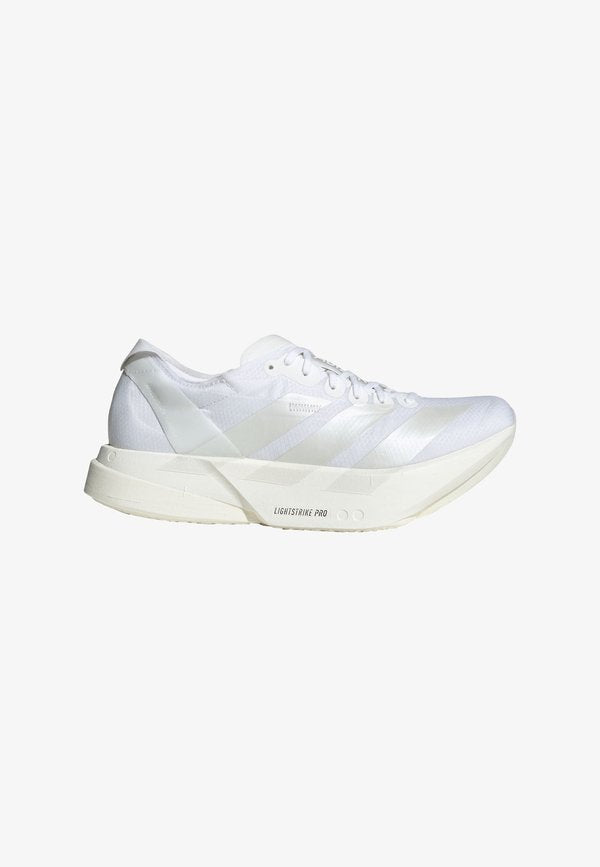 adidas Performance ADIZERO ADIOS PRO 4 - Road running shoes - cloud white  metalic   crystal white