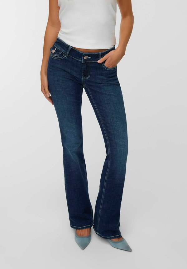 Vero Moda Flared fit VMHELENA Low rise - Flared Jeans - dark blue denim