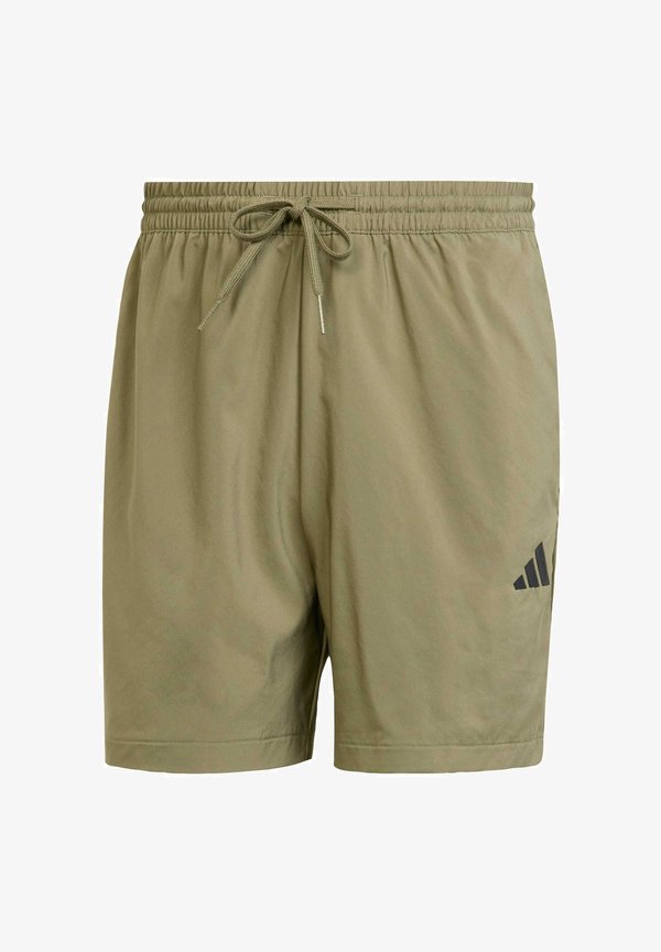 adidas Sportswear ESSENTIALS SMALL LOGO CHELSEA - Sports shorts - olive strata black