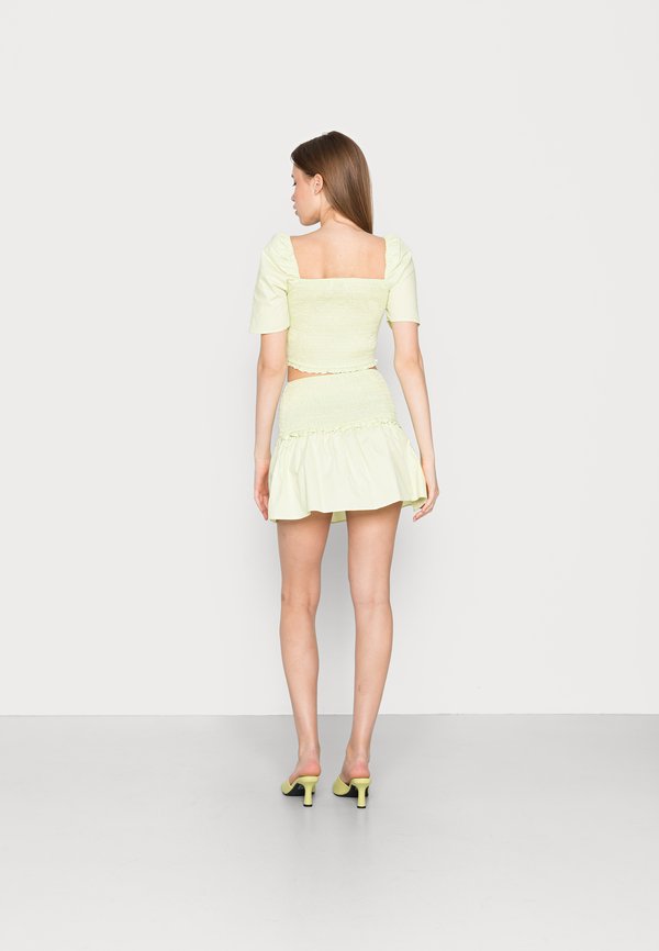 Glamorous SMOCKED MINI SKIRT WITH PEPLUM