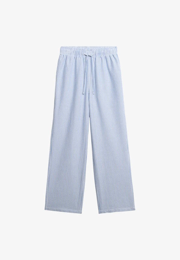 Superdry & Co Trousers - azure blue stripe oxford