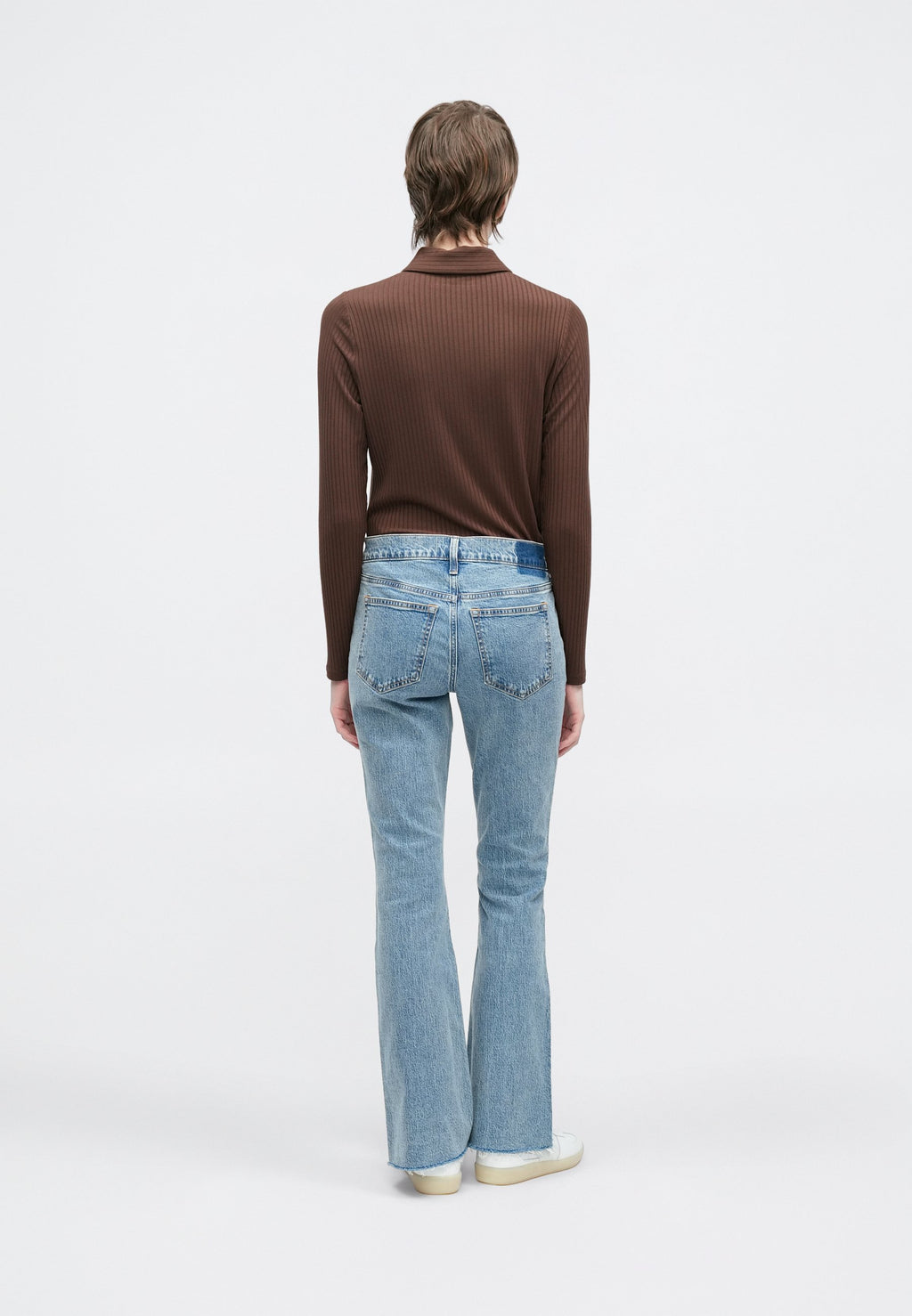 Abercrombie & Fitch MEDIUM CREASE FRAY HEM BOOTCUT