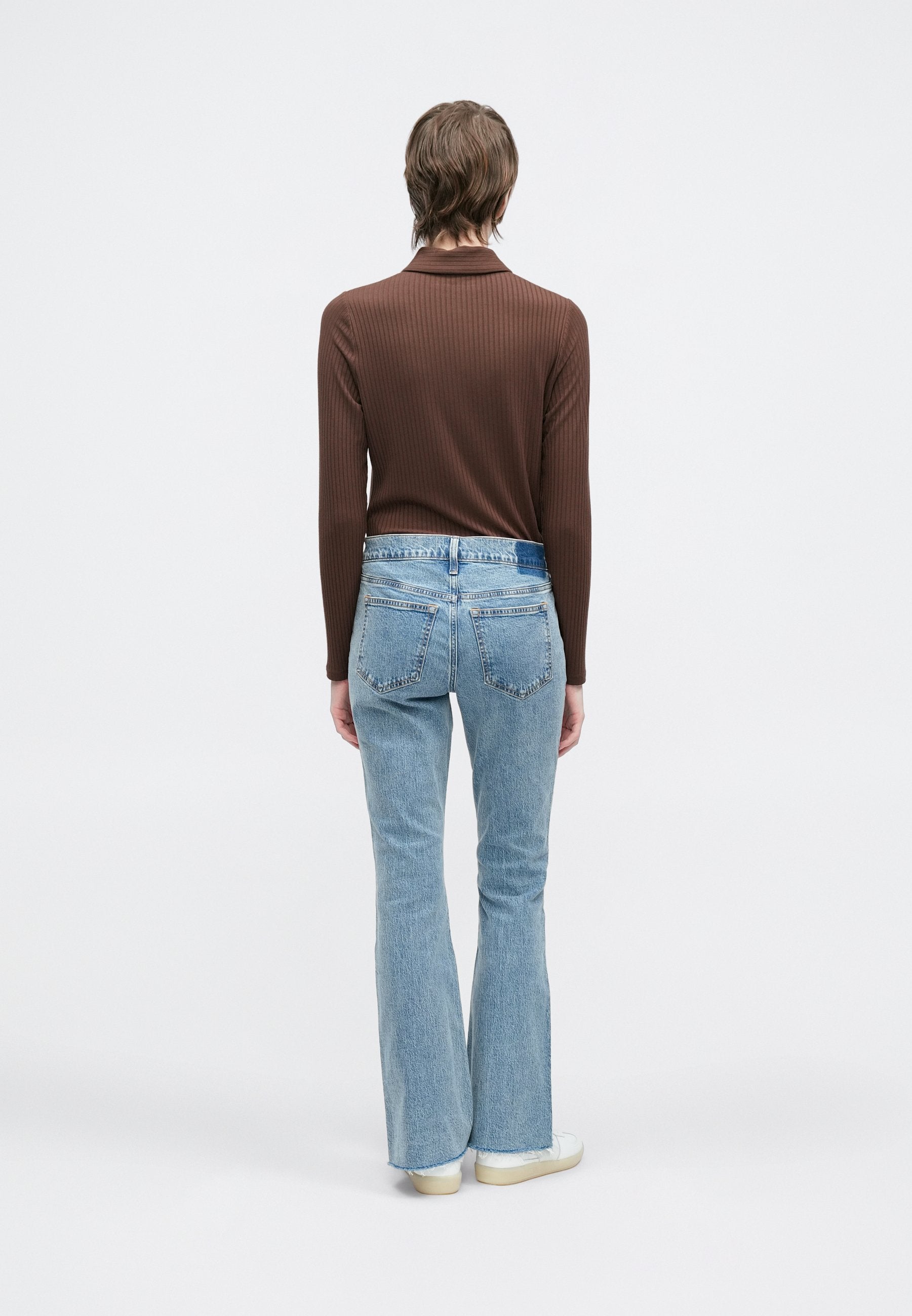 Abercrombie & Fitch MEDIUM CREASE FRAY HEM BOOTCUT