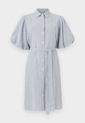 GANT SEERSUCKER PUFF SLEEVE DRESS