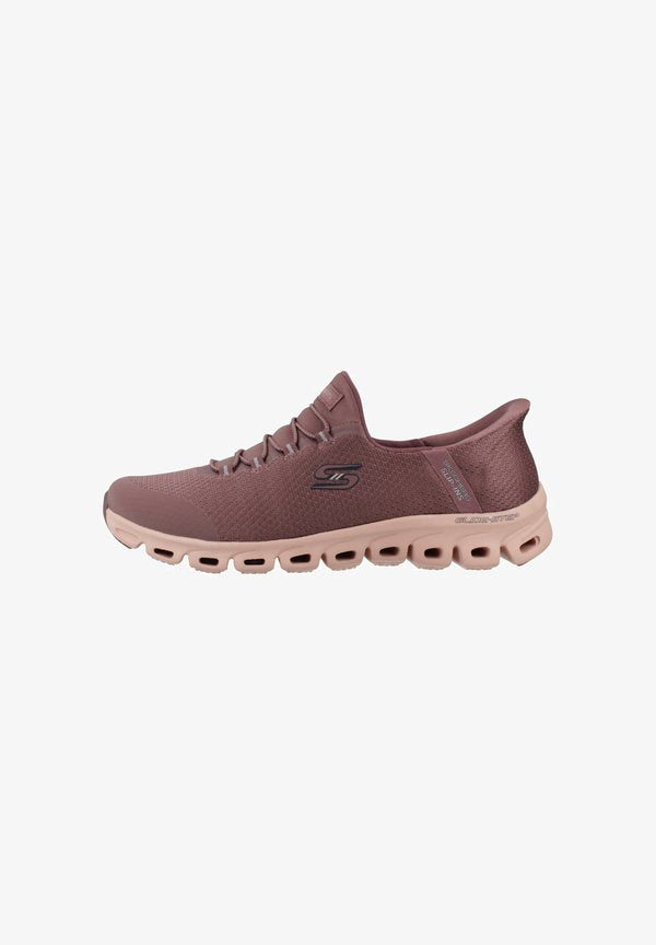 Skechers INS GLIDE STEP VIBEY - Slip-ons - burgunder