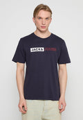 Jack & Jones JWHCORP LOGO TEE PLAY2 SS O-NECK - Print T-shirt - navy blazer