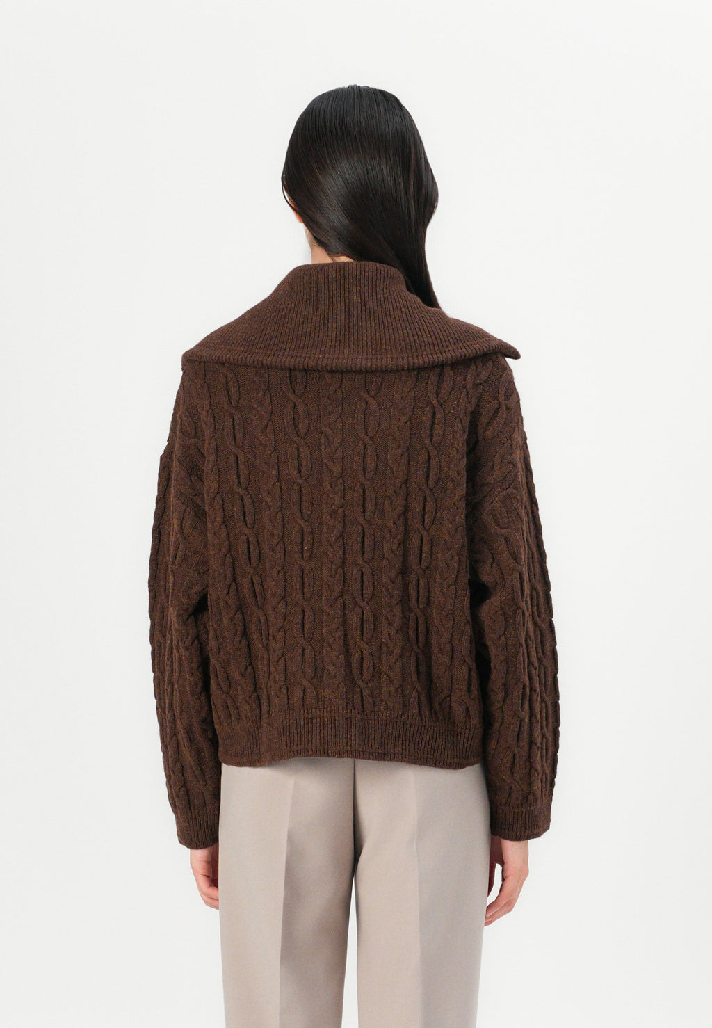 CABLE KNIT ZIP UP Media 4