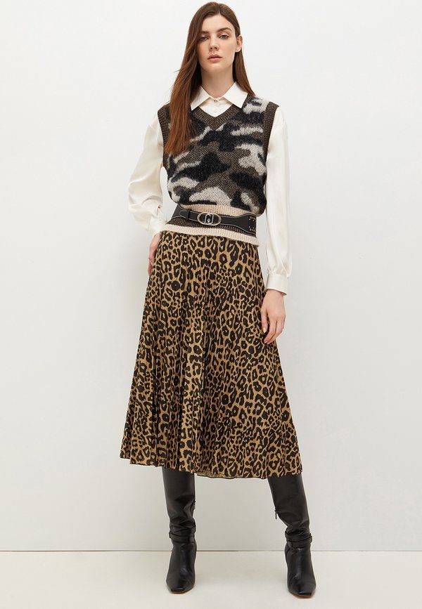 LIU JO GONNA PLISSÉ ANIMALIER