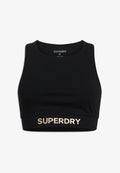 Superdry & Co SPORTSWEAR LOGO TOP - Bustier - black bronze