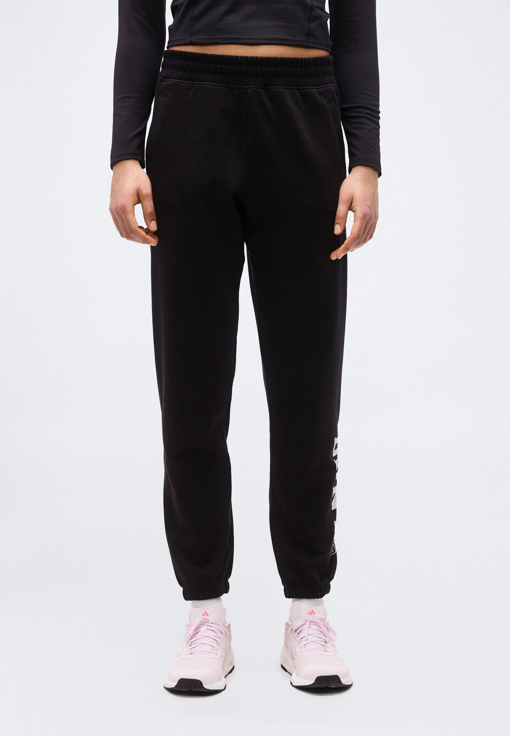 DKNY 1989 RHINESTUD LOGO HIGH RISE