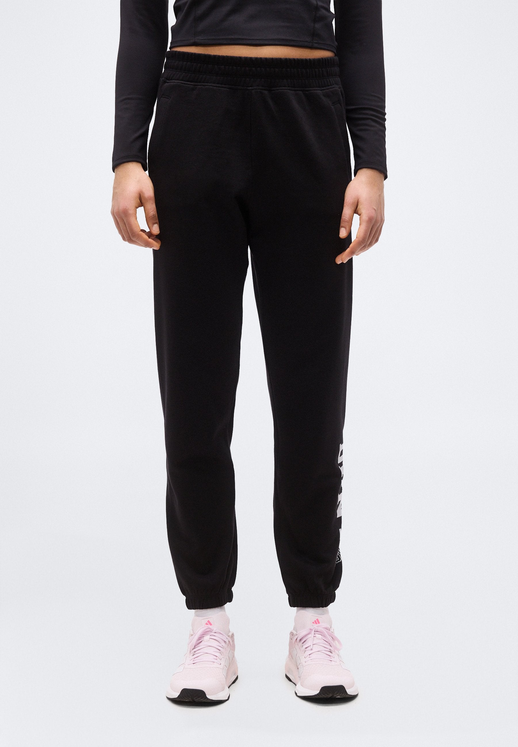 DKNY 1989 RHINESTUD LOGO HIGH RISE