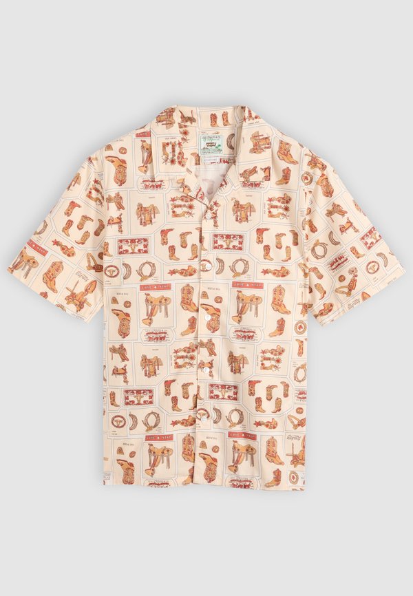 Levi's® SUNSET CAMP - Shirt - western wear heritage print ecru tonal