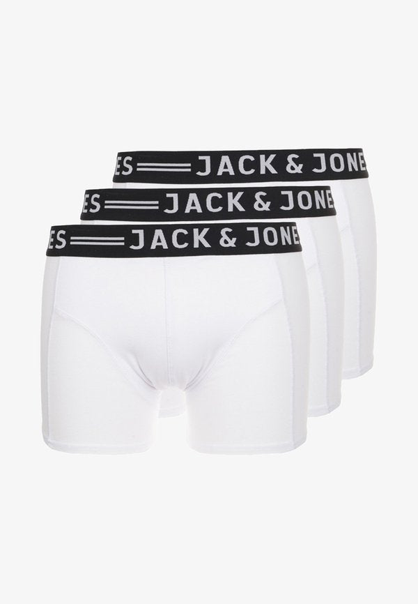 Jack & Jones SENSE TRUNKS 3-PACK NOOS - Trunks - white