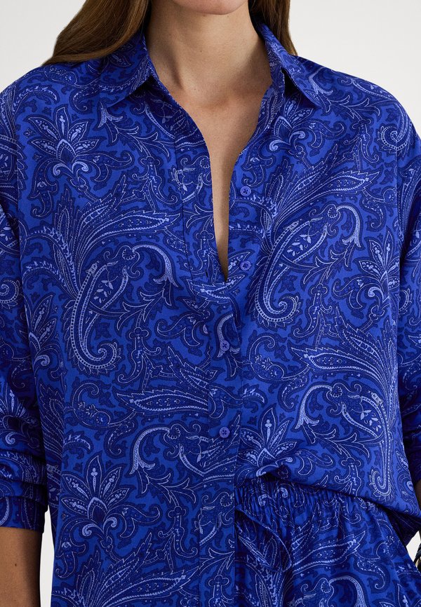 Lauren Ralph Lauren Petite RELAXED FIT PAISLEY CREPE SHIRT