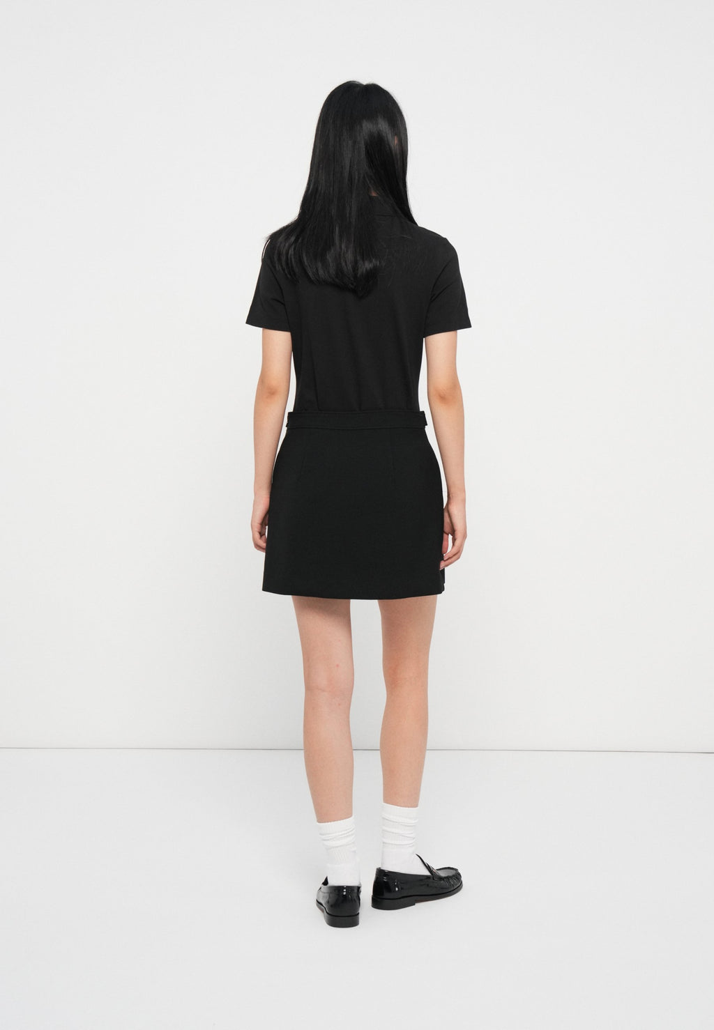 BOX PLEAT A-LINE MINI SKIRT Media 4