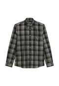 BUTTON COLLAR LONG SLEEVES ONE CHEST POCKET ROUND HEM Media 1