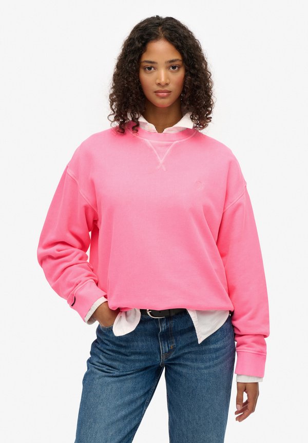 Superdry & Co STUDIOS CREW  - Sweatshirt - fluro pink