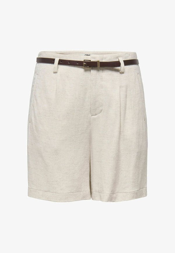 ONLY ONLSIESTA Regular Fit Linen - Shorts - moonbeam