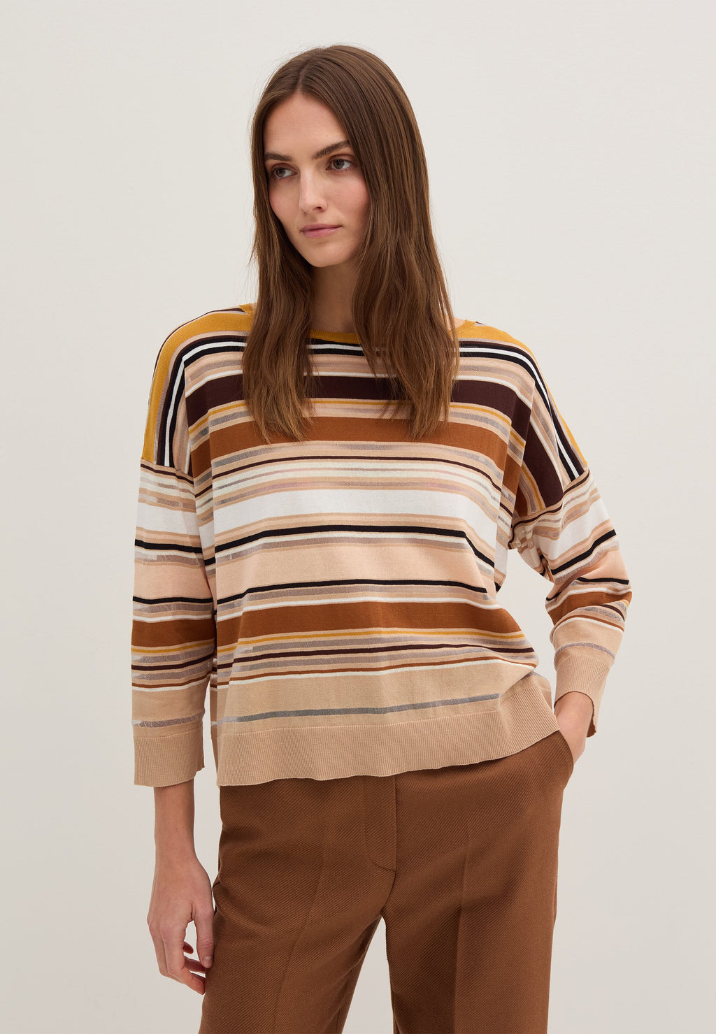Stefanel STRIPED SHEER-EFFECT