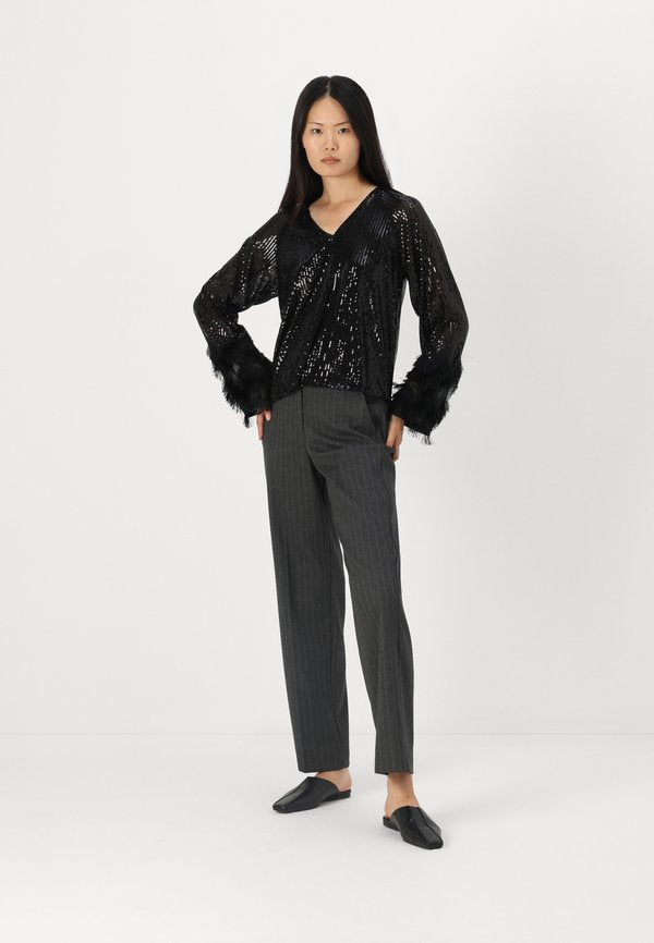 YAS YASFLOW V NECK SEQUIN