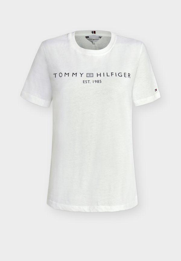 Tommy Hilfiger REG CORP LOGO  - Print T-shirt - white