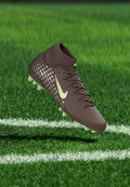 Nike Performance MERCURIAL SUPERFLY 10 ACADEMY KYLIAN MBAPPE AG - Football boots artificial grass - plum eclipse/metallic silver-coloured