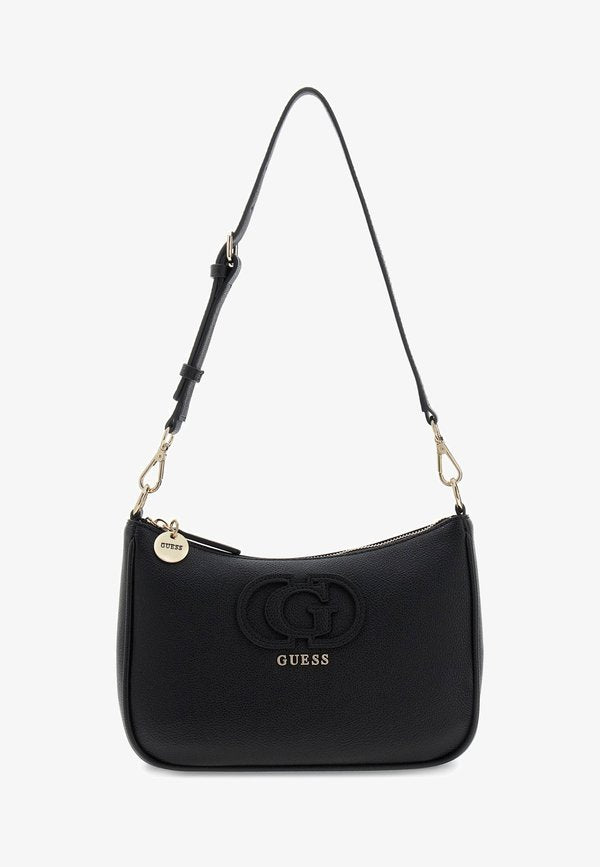 Guess ISOLA LOGO SCHULTERTASCHE - Handbag - schwarz